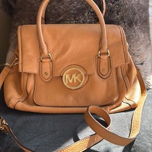 Michael Kors satchel tan leather! Excellent condition!
